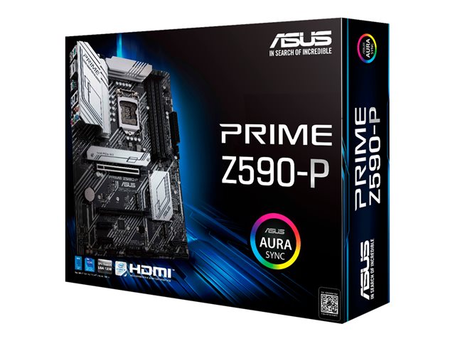 Carte Mère Intel LGA 1200 10e et 11e Gén Asus Z590-P