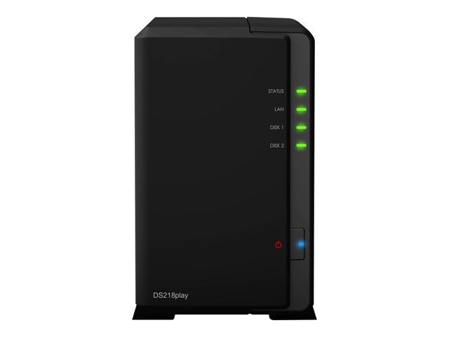 Boîtier NAS à 2 baies Synology DiskStation DS218play - le Showroom.TV