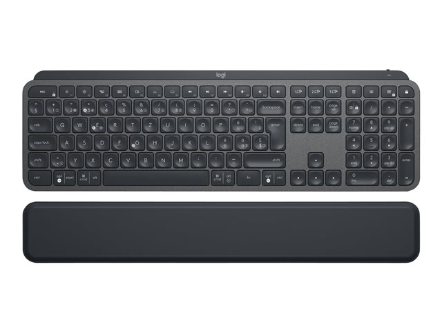 LOGITECH MX Keys Plus Advanced Wireless Illuminated Keyboard with Palm Rest  - Baechler Informatique