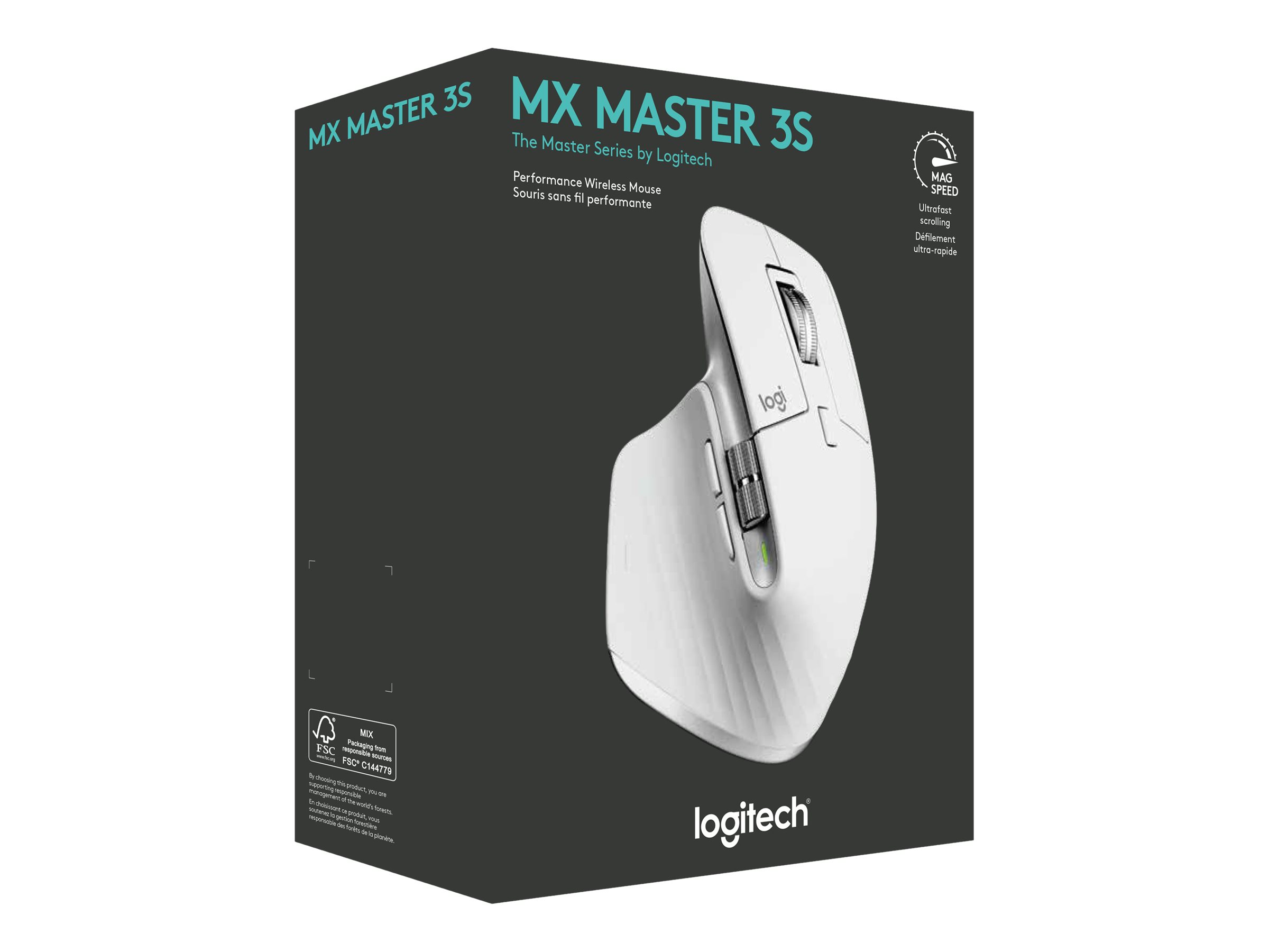 LOGI MX Master 3S Perf Wl Mouse P GREY, Logitech MX, Master, 3S