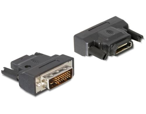 Delock Adapter HDMI - DVI-I, 4K/30Hz, Kabeltyp: Adapter, Videoanschluss  Seite A: HDMI, Videoanschluss Seite B: DVI-I - Baechler Informatique
