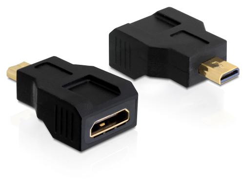 Delock Adapter HDMI - DVI-I, 4K/30Hz, Kabeltyp: Adapter, Videoanschluss  Seite A: HDMI, Videoanschluss Seite B: DVI-I - Baechler Informatique